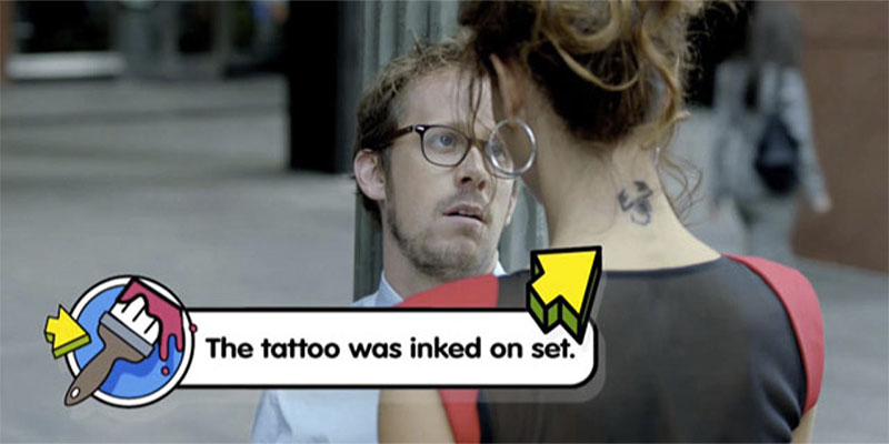 An example of VH1's music video pop-ups